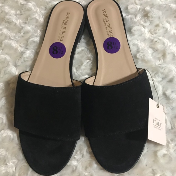 Sophia Milano Shoes - Sophia Milano NWT suede open back sandals